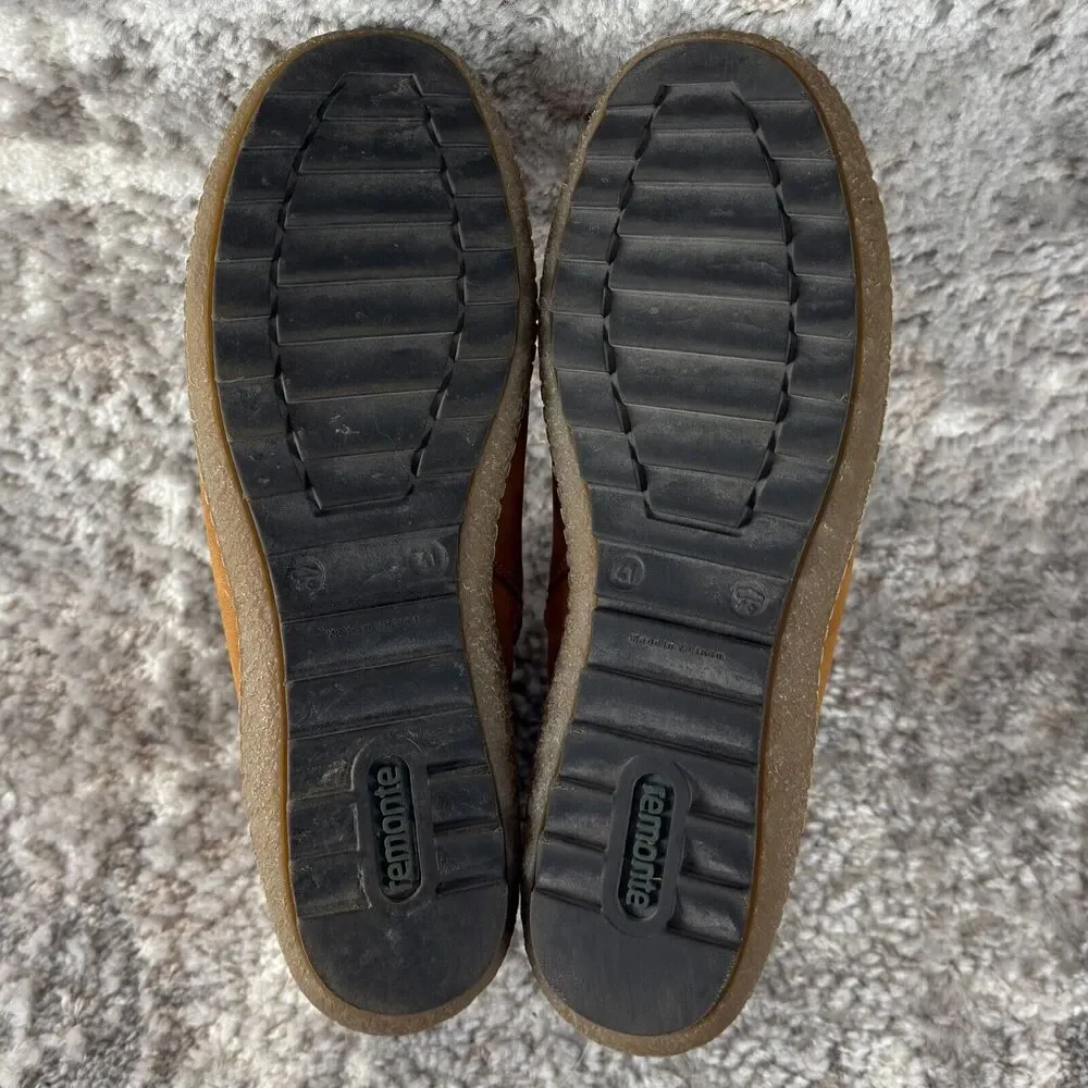 Remonte Tex Womens Size 41/10 Ankle Lace Up Booties Brown Walking Shoes - Picture 10 of 11